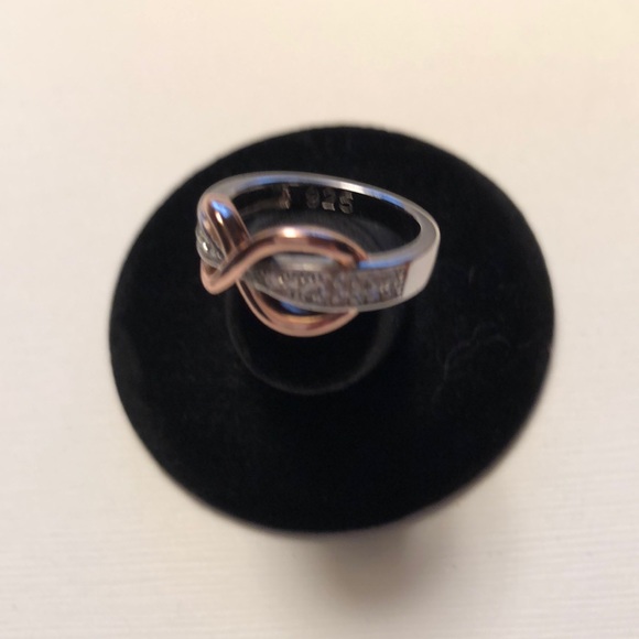 Sterling silver Infinity Pave ring - Picture 2 of 3